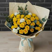 Букет цветов из:  Розы #REPLACE_PRED# Черемушки