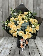Букет цветов из:  Розы и Лизиантусы в Черемушки