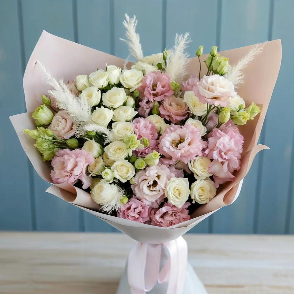 Букет цветов из: Альстромерии и Розы в Черемушки