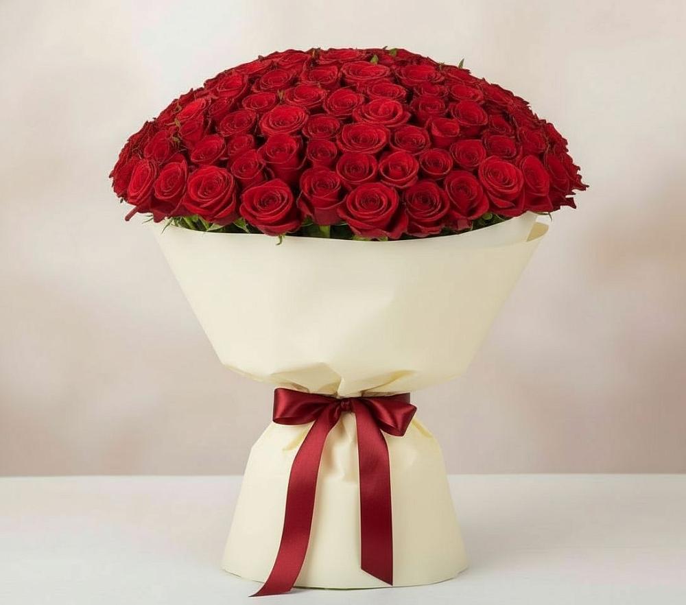 Букет 101 Красная роза Милано в Черемушки