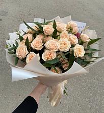 Букет Кремовые розы Латте в Черемушки