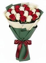 Букет Микс из красных и белых роз #REPLACE_PRED# Черемушки