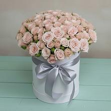 Цветочная композиция из Розы в шляпной коробке #REPLACE_PRED# Черемушки