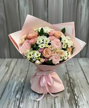 Букет цветов из:  Гвоздики, Розы и Хризантемы в Черемушки