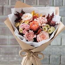 Букет цветов из:  Гвоздики, Хризантемы и Розы в Черемушки