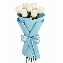 Букет 7 белых роз Проуд в Черемушки