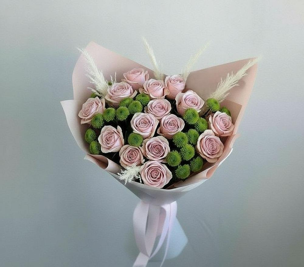 Букет цветов из: Розы и Хризантемы в Черемушки