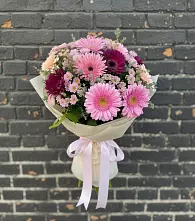 Букет цветов из:  Герберы и Хризантемы в Черемушки