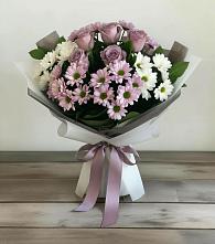 Букет цветов из:  Хризантемы и Розы в Черемушки