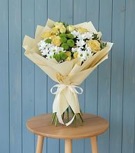 Букет цветов из:  Хризантемы и Розы #REPLACE_PRED# Черемушки