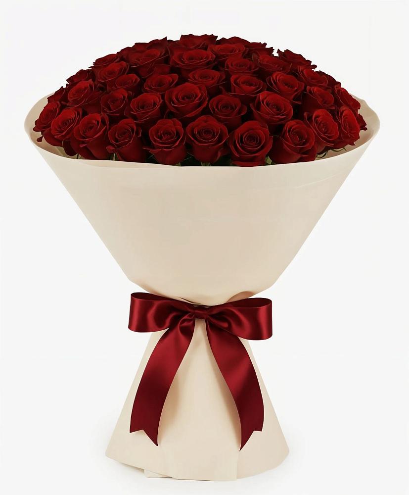 Букет 101 Бордовая роза Блэк Бакарра в Черемушки